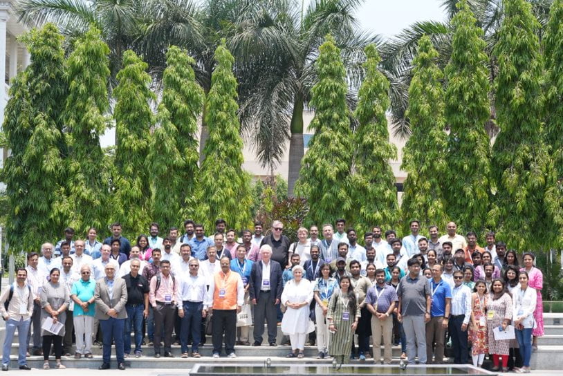 Group Photo of Eminent speakers and industry experts at Indo-French Conference (IFCFPM 2023) at Mahindra University