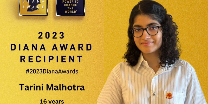 Founder of Nai Subah Foundation Tarini Malhotra bags the prestigious Diana Award