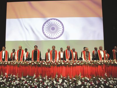 Eminent dignitaries at Mahindra University's 2nd Annual Convocation 2023