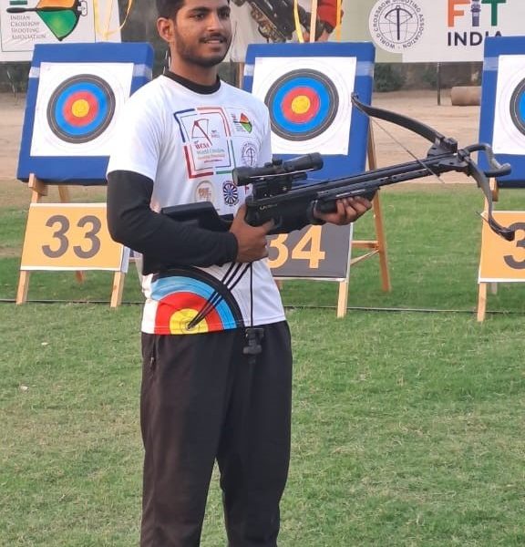 Aryan Pathi student of Mahindra University represented India at 10th World Crossbow Shooting Championship
