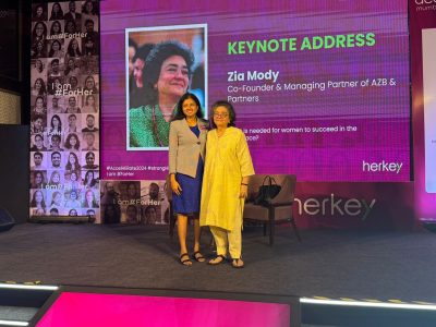 Neha Bagaria, Founder & CEO, Herkey and Zia Mody, Co-founder and Managing Partner of AZB & Partners