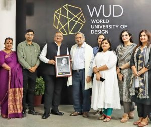 Faculty members of World University of Design with Design Guru Prof. Lalit Kumar Das 