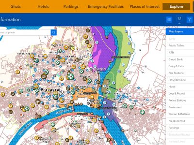 Kumbh Webapp by Esri India for Ease of Pilgrims