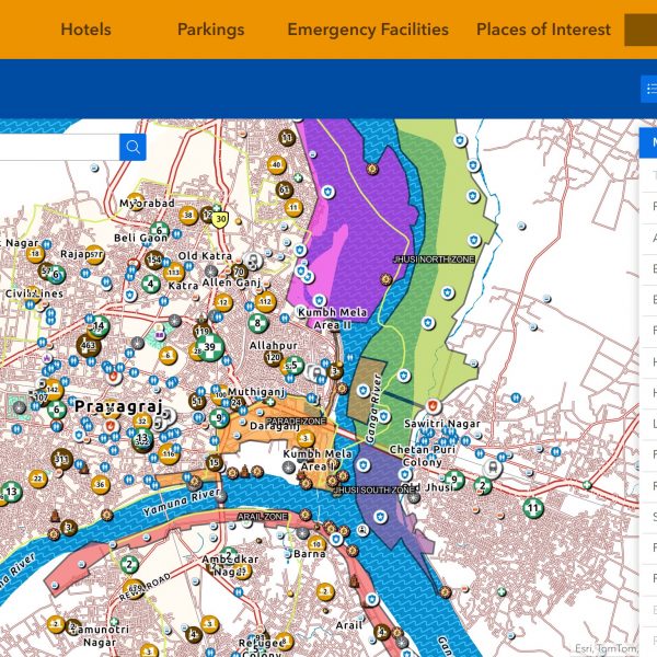 Kumbh Webapp by Esri India for Ease of Pilgrims