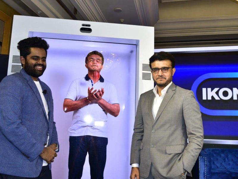 Ikonz Unveils AI Digital Avatar of Sourav Ganguly on the HXR Device
