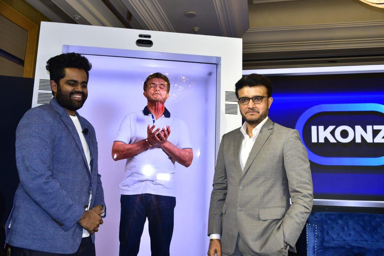 Ikonz Unveils AI Digital Avatar of Sourav Ganguly on the HXR Device