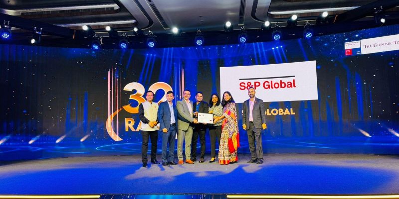 S&P Global India receiving the Great Place To Work Award