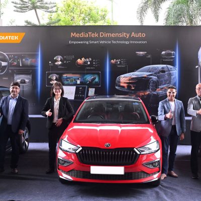 (L-R): Sharique Khan, Director, Europe Product Marketing, Automotive Platform, MediaTek, Rita Wu, Director, Product Marketing, Automotive Platform MediaTek, Anuj Sidharth, Director, Marketing & Communications, MediaTek India, Steven Lee, Deputy Director, Intelligent Software Development, MediaTek