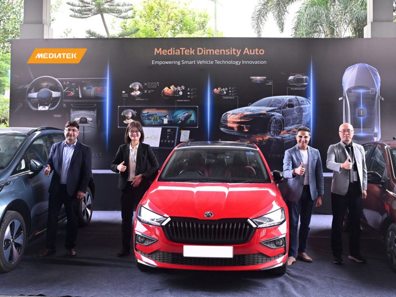 (L-R): Sharique Khan, Director, Europe Product Marketing, Automotive Platform, MediaTek, Rita Wu, Director, Product Marketing, Automotive Platform MediaTek, Anuj Sidharth, Director, Marketing & Communications, MediaTek India, Steven Lee, Deputy Director, Intelligent Software Development, MediaTek