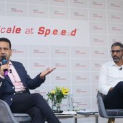 Left to right: Mohit Joshi, CEO & MD , Tech Mahindra and Rohit Anand, Chief Financial Officer, Tech Mahindra