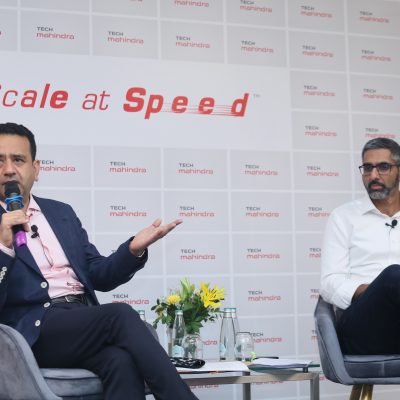 Left to right: Mohit Joshi, CEO & MD , Tech Mahindra and Rohit Anand, Chief Financial Officer, Tech Mahindra