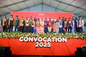 Students of Mahindra University at the Fourth Annual Convocation