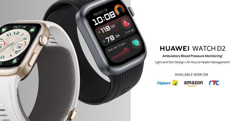 HUAWEI WATCH D2 hits the Indian market featuring Medical-Grade Blood Pressure Monitoring