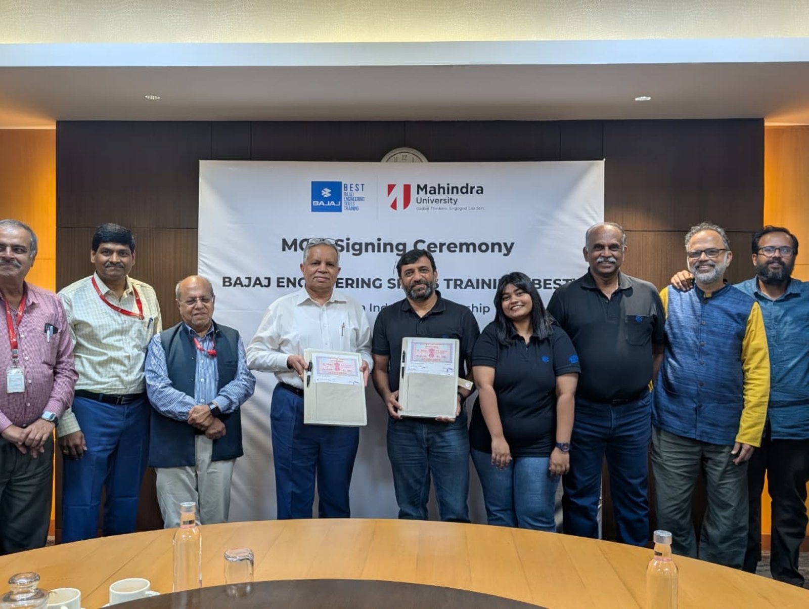 Mahindra University becomes first private institution in Telangana to partner with Bajaj Auto and host Bajaj Engineering Skill Training (BEST) Centre