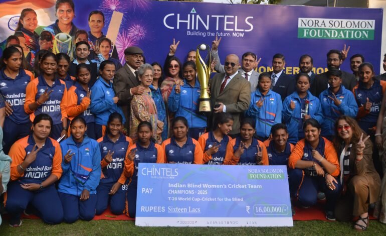 Indian Women’s Cricket Team for the Blind Felicitated for Historic T20 World Cup Victory