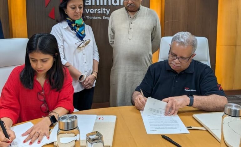 Mahindra University and Goonj sign MoU to advance community-led development and sustainability initiatives