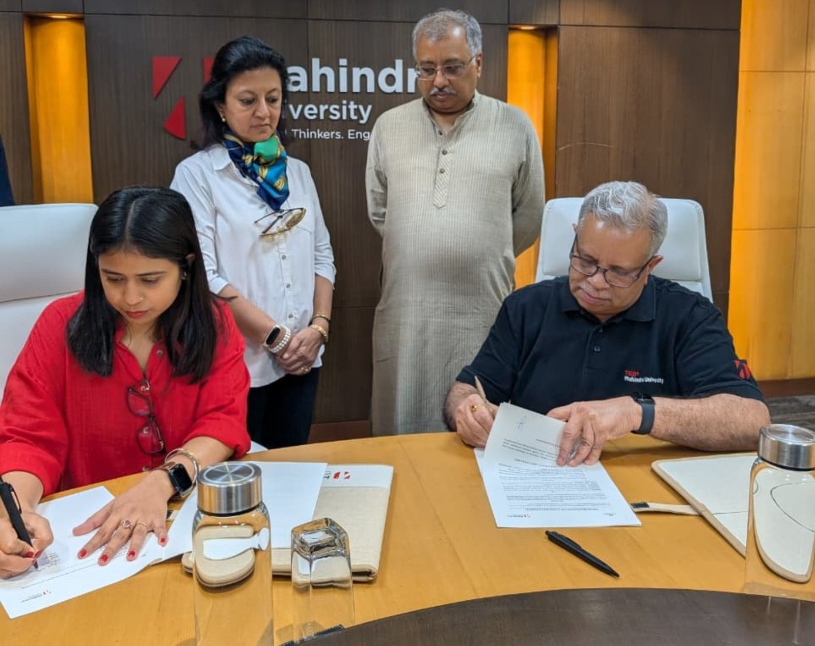 Mahindra University and Goonj sign MoU to advance community-led development and sustainability initiatives