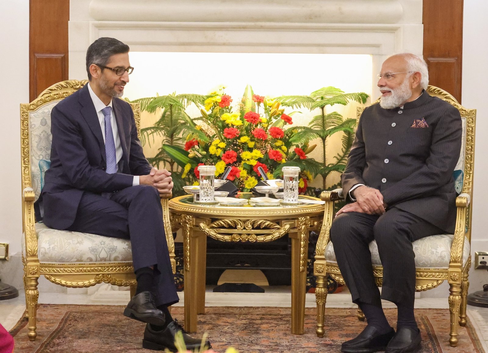 Google CEO Sundar Pichai Meets PM Narendra Modi on Sideline of AI Impact Summit