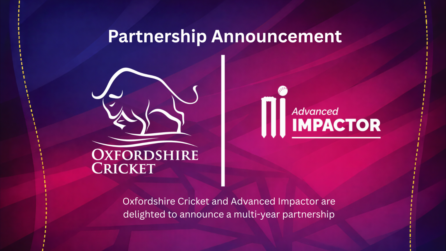 Advanced Impactor Announces Multi-Year Partnership with Oxfordshire Cricket
