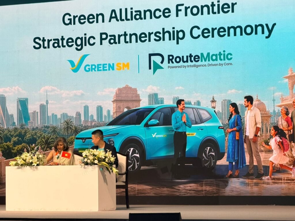 From Left - Kavitha Ramachandragowda, Co-Founder and Executive Director, RouteMatic and Mr. Bach Tuan Anh, CEO, Green SM India