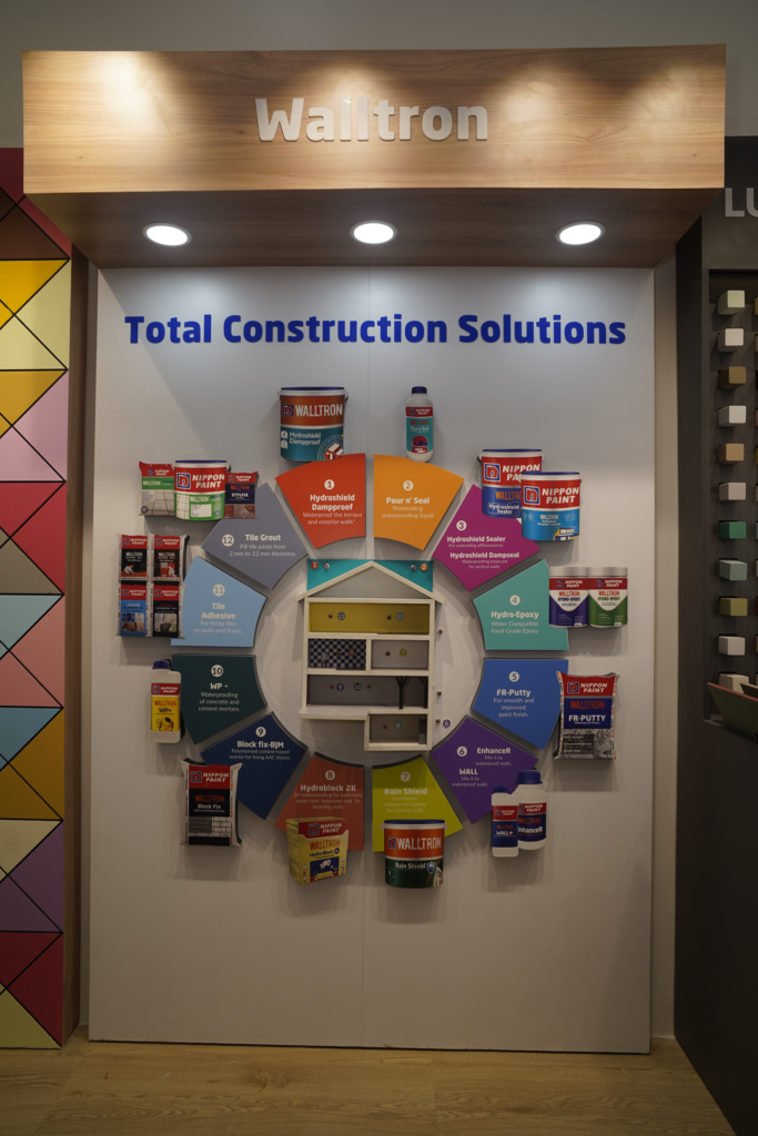 Interiors of Nippon Paint India's first NEO Home store in Gurugram