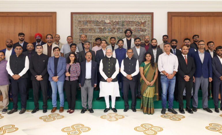 PM interacts with CEOs and Founders of Space Startups