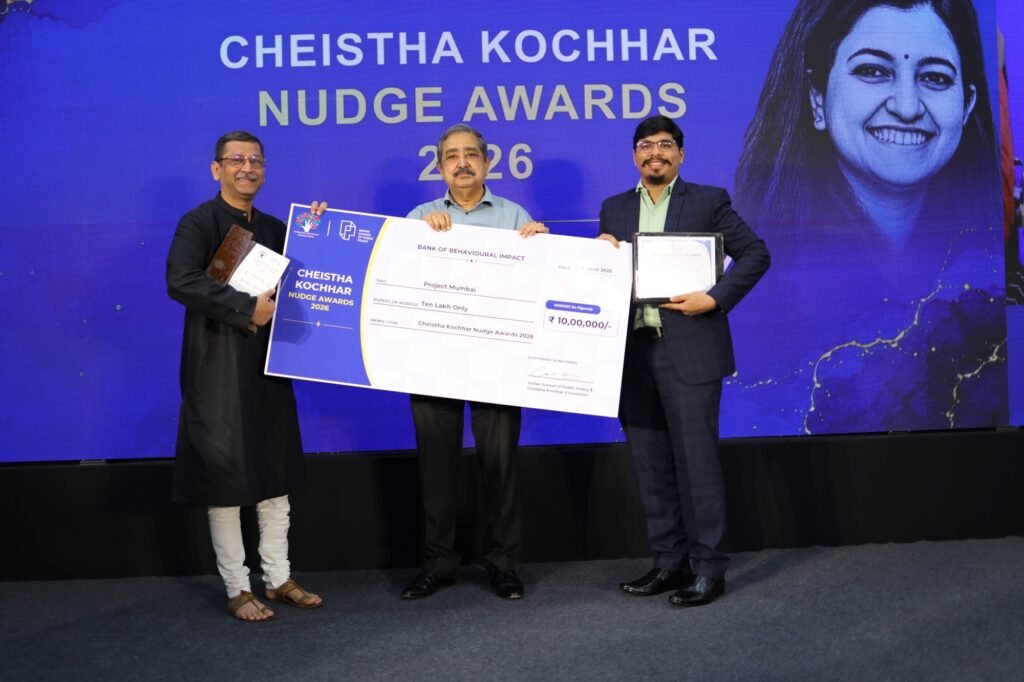 Project Mumbai, represented by Shishir Joshi recognised with Cheistha Kochhar Nudge Awards 2026
