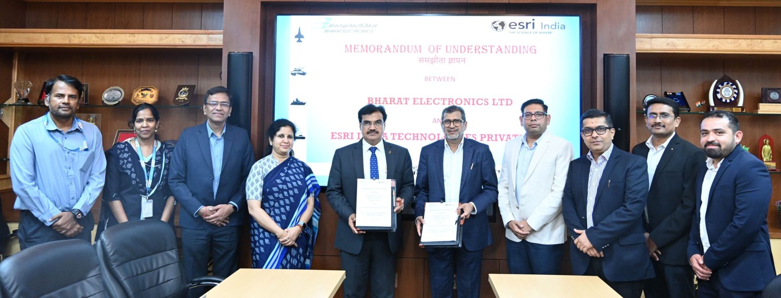 Bharat Electronics Limited and Esri India Join Hands to Strengthen India’s Defence Capabilities