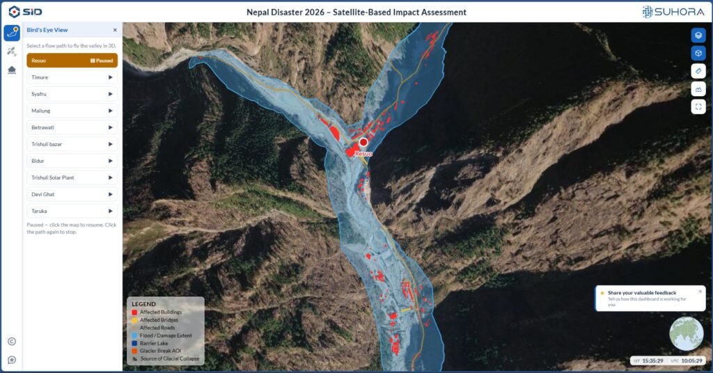 Suhora Technologies Launch Open Satellite Platform to Support Nepal Flood Response